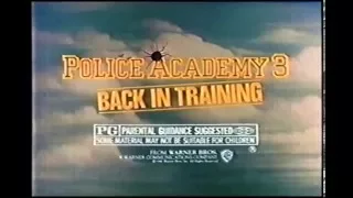 1986 Police Academy 3 Trailer