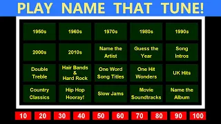 Name That Tune Music Trivia Game #13