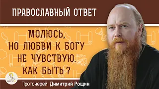 Молюсь, но любви к Богу не чувствую. Как быть ? Протоиерей Димитрий Рощин