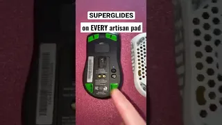 Superglide Glide Test on EVERY Artisan Mousepad #shorts