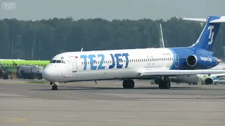 Rare MD-83 Tez Jet Airlines aircraft at Domodedovo.