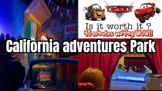 California adventure Park , Cars land that was amazing ride WOW!!