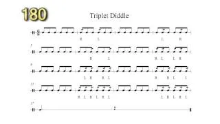 The Best Triplet Diddle Play Along 100-240bpm