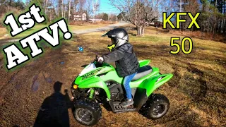 The Best Birthday Gift! 2021 Kawasaki KFX 50!