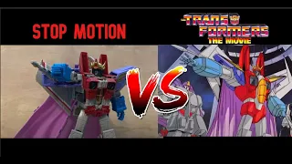 Star Scream Death Transformers 1986 Movie (Stop Motion)