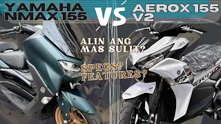 Yamaha Nmax 155 V2 vs Yamaha Mio Aerox 155 V2, Alin ang Mas Sulit? Side by Side Comparison