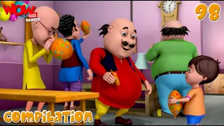 Motu Patlu Bahasa Indonesia | Kompilasi 98 | Cerita Animasi Lucu | WowKidz Indonesia | #spot