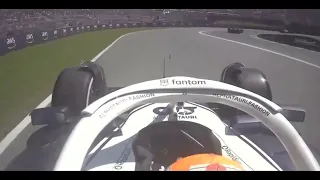 Yuki Tsunoda's onboard of his crash in the Canadian GP