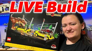 LIVE LEGO Build Jurassic Park T Rex Breakout 76956