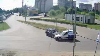 ДТП в Серпухове. Не заметил и врезался... 09 июля 2018г.