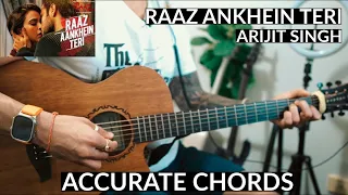 Raaz Ankhein Teri - EASY Guitar Chords | Arijit Singh