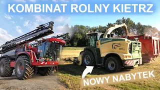 🇵🇱Kombinat Rolny Kietrz🇵🇱 | SPRAYING AND GRASS silage | NOWY NABYTEK | #krone BiG X 1180