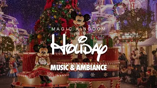 Holiday Season at Magic Kingdom Ambiance & Music | Theme Park Sounds & Music Experience