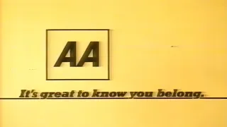 The AA - Automobile Association - Its Great to know you belong (1980's)