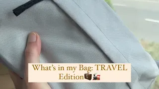 What’s in my Bag: TRAVEL Edition🧳🚂