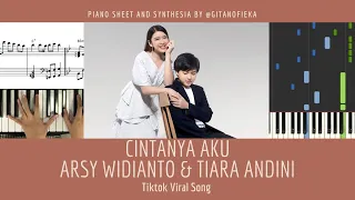 CINTANYA AKU - Arsy Widianto & Tiara Andini | Piano Cover | Partitur Piano | Chord | Tutorial | Not