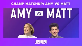 Champ Matchup: Amy Schneider vs. Matt Amodio | JEOPARDY