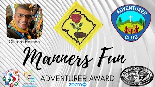 Manners Fun Adventurer Award