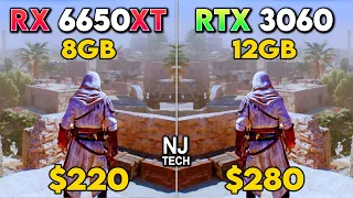 RX 6650 XT vs RTX 3060 - MORE VRAM, MORE FPS?