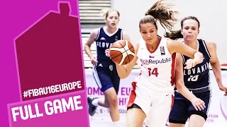 Czech Republic v Slovak Republic - Full Game - R 16 - FIBA U16 Women's European Championship 2016