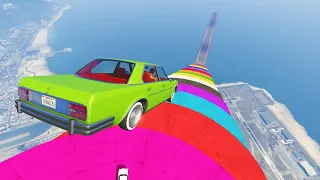 MEGA RAMPA IMPOSIBLE! LA MAS RÁPIDA!! - GTA V ONLINE