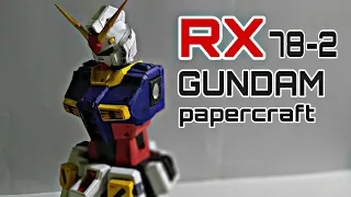 Gundam RX 78-2 papercraft with movable joints ( part 1)