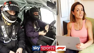 Ice racing with Kimi and jet skiing with Lewis! | At Home With Sky F1's Natalie Pinkham