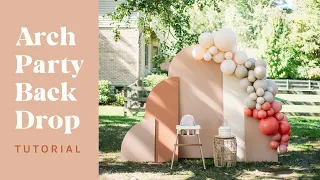 DIY Arch Party Backdrop Tutorial