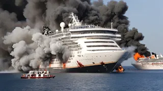 Today the largest cruise ship carrying 2,000 elite Russian troops was blown up by Ukraine