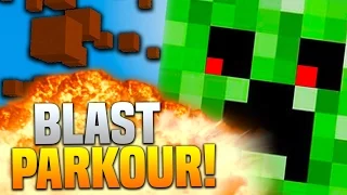 Minecraft BLAST PARKOUR! (8 Stages of AWESOME!) with PrestonPlayz