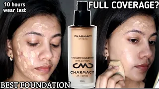 Charmacy Milano Foundation.Full Coverage Foundation.Charmacy Milano CMC Matte Foundation Review