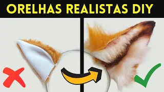 How to Make Realistic Animal Ears (Easy NO-SEW Tutorial)