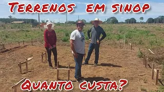 Quanto custa um terreno em sinop  mato  grosso!