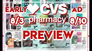 CVS EARLY Ad Preview 8/4 - 8/10  // GREAT Hair, Paper & Body Wash Deals // Shop with Sarah