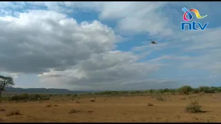 KDF chopper crashes in Kajiado, goes up in flames