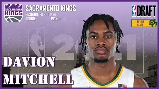 2021 NBA DRAFT: Davion Mitchell [Sacramento Kings] ᴴᴰ