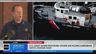 Coast Guard gives update on missing submarine that was exploring Titanic wreckage