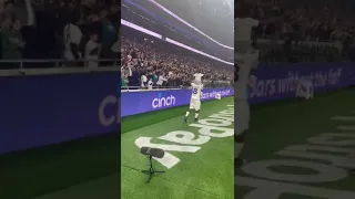 Spurs fans singing “I’m loving big Ange instead” at the stadium