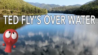 My mate Ted fly's over water in Chiang Mai in the smokey season