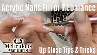 💅How to Fill Acrylic Nails with Opposite Hand at Home Beginner Nails💅