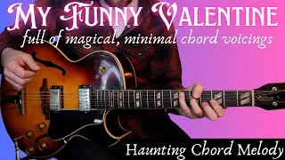 My Funny Valentine - hauntingly beautiful chord melody. Solo jazz guitar lesson! Chet Baker