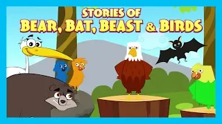 Stories Of Bear, bat, Beast & Birds | Bedtime Stories For Kids-Moral To Learn For Kids | Kids Hut