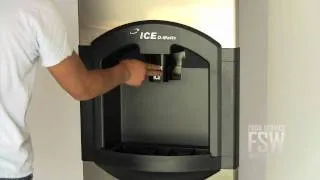 Ice-O-Matic (ICE0320FW CD40022) 349 Lb Full Size Cube Ice Machine with Hotel Dispenser