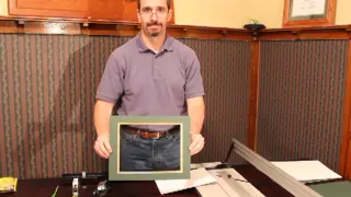 Cutting a double picture frame mat