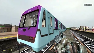 Garry's Mod  метрострой поезда ока и ока баклажан гайд как запустить из состояния запущен полностью