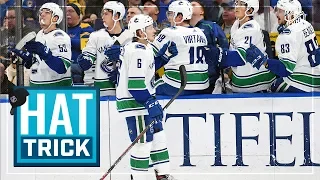 Brock Boeser collects second career hatty in rout of Blues