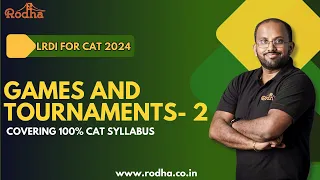 Games and Tournaments 2  || LR & DI Preparation for CAT || CAT exam Preparation 2019