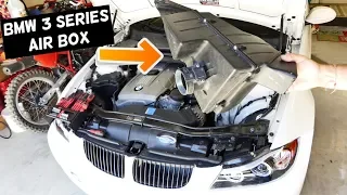 HOW TO REMOVE AIR FILTER BOX ON BMW E90 E91 E92 E93 325i 328i 330i 325xi 328xi