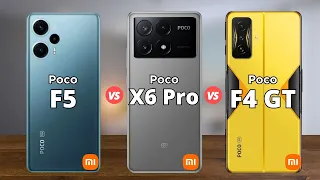 Poco F5 vs Poco X6 Pro vs Poco F4 GT