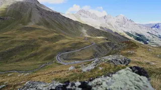 time lapse dans le col du Galibier